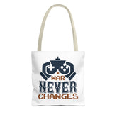 Gamer Tote Bag - War Never Changes, Video Game Bag, Gift for Gamers, Gaming Merchandise, Eco-Friendly Canvas Bag Printify