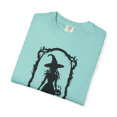 Witchy Garment-Dyed T-Shirt | Halloween Fashion Unisex Tee | Spooky Fall Apparel | Witch Costume Essential Printify