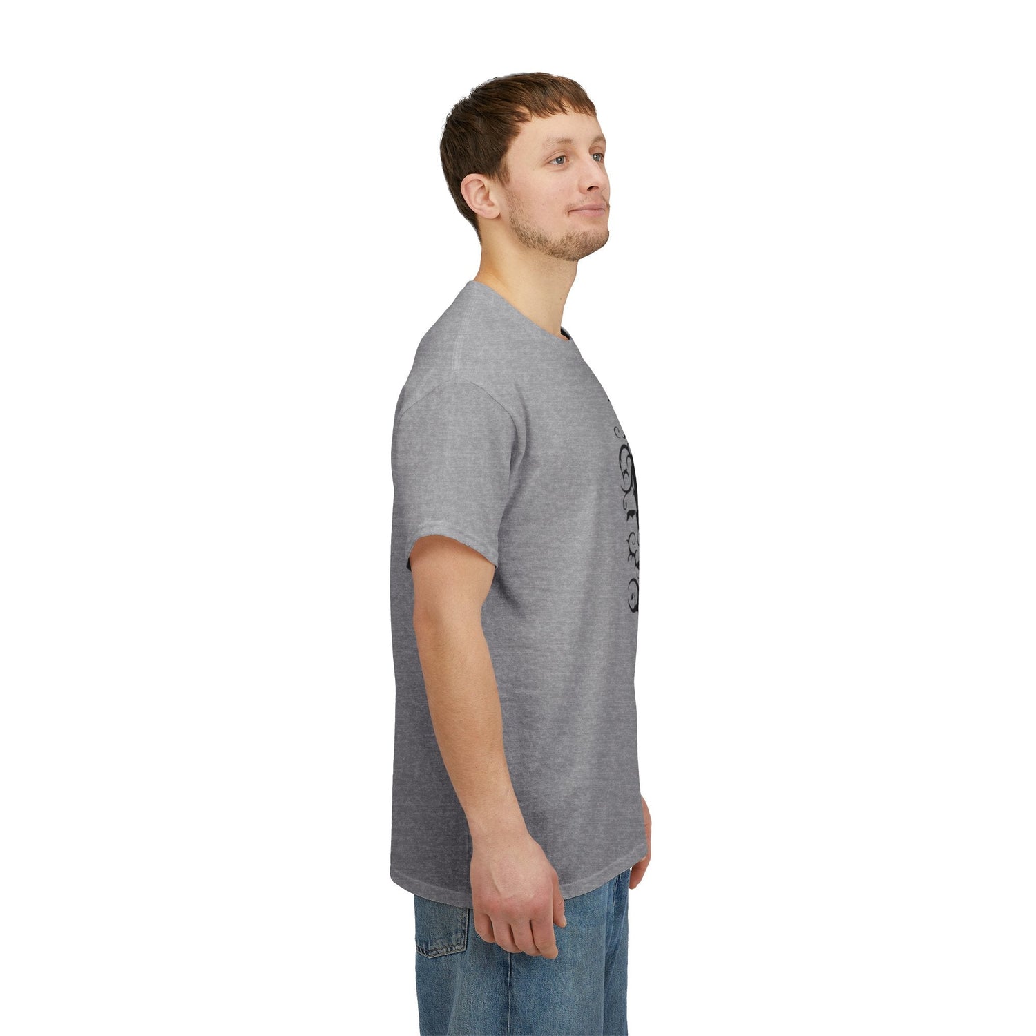 Whimsical Forest Silhouette Tee, Unisex Heavy Cotton T-Shirt, Fall Fashion, Halloween Shirt, Nature Lover Gift Printify