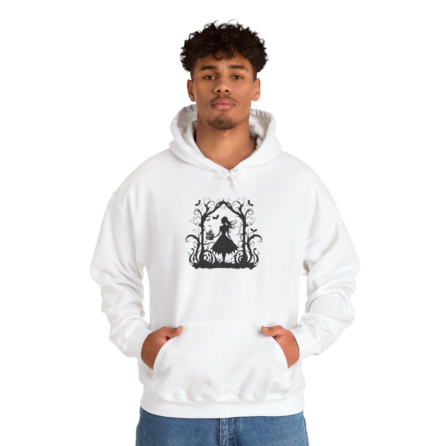 Mystical Nature Unisex Hoodie - Cozy Sweatshirt for Autumn, Halloween, Gift for Nature Lovers, Comfortable Casual Wear Printify