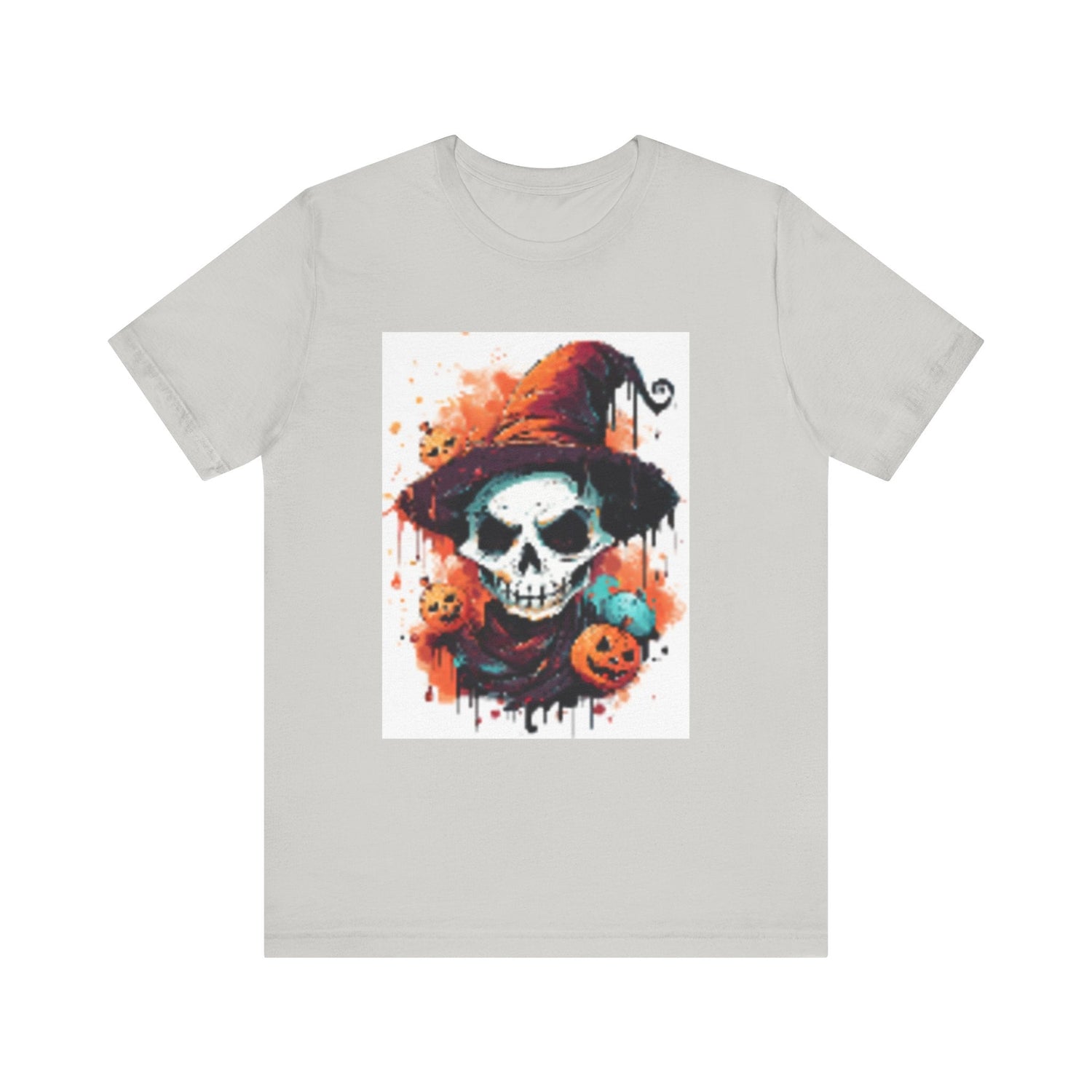 Halloween Skull Graphic Tee, Unisex Short Sleeve T-Shirt, Spooky Apparel, Fall Fashion, Halloween Costume Tee Printify