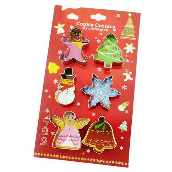 6-piece Cookie Mold Christmas Series