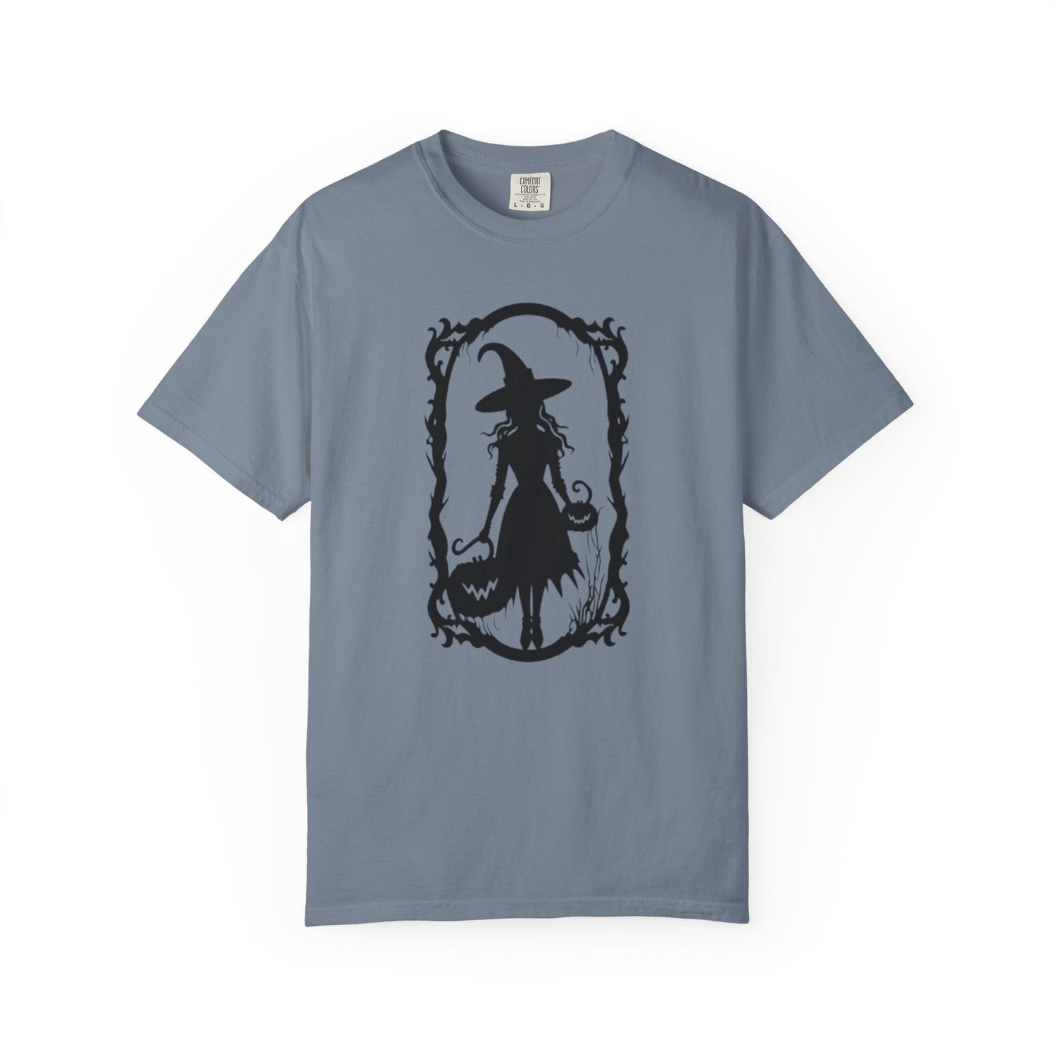 Witchy Garment-Dyed T-Shirt | Halloween Fashion Unisex Tee | Spooky Fall Apparel | Witch Costume Essential Printify