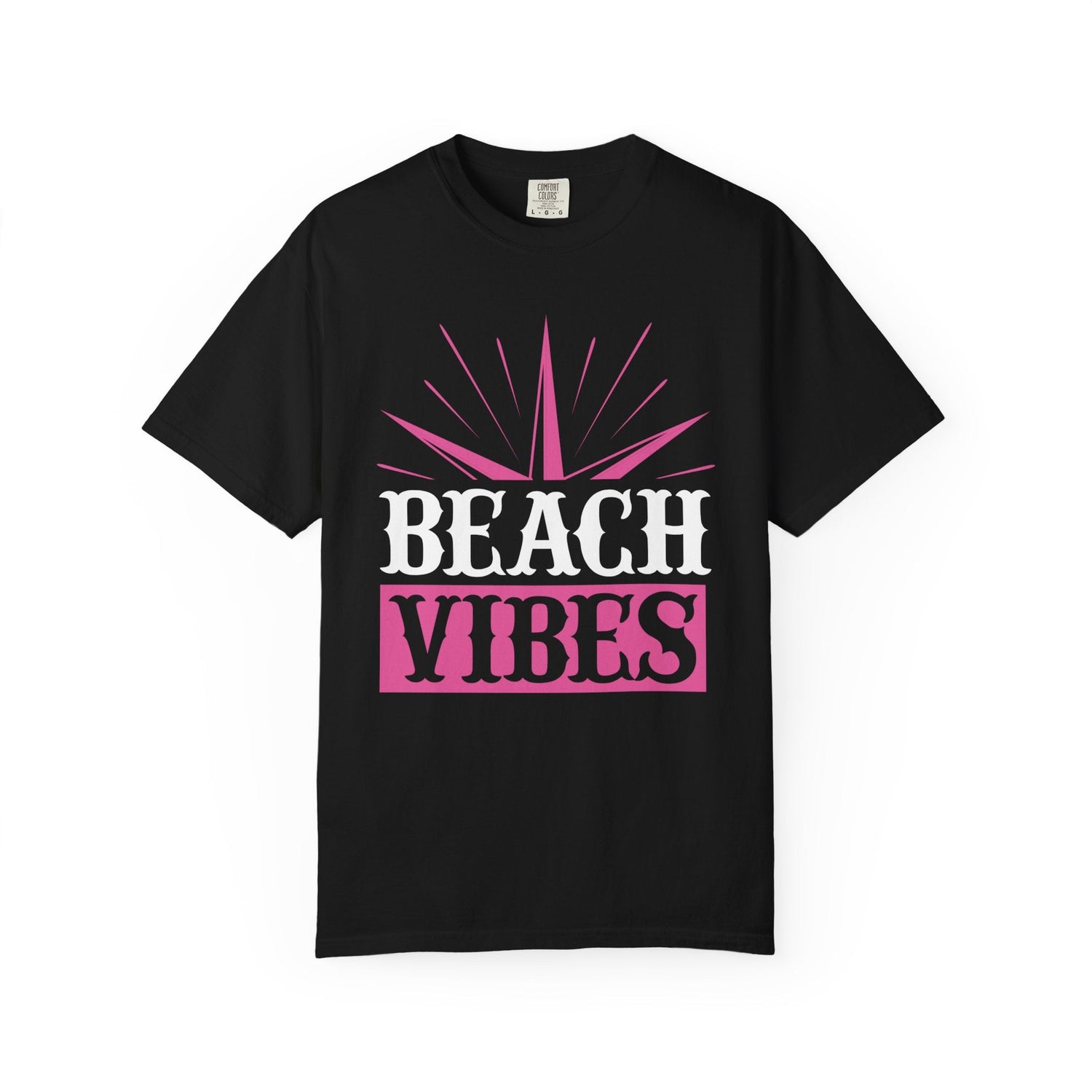 Beach Vibes Unisex Garment-Dyed T-Shirt, Summer Tee, Beachwear, Vacation Shirt, Gift for Surf Lovers, Casual Everyday Style Printify