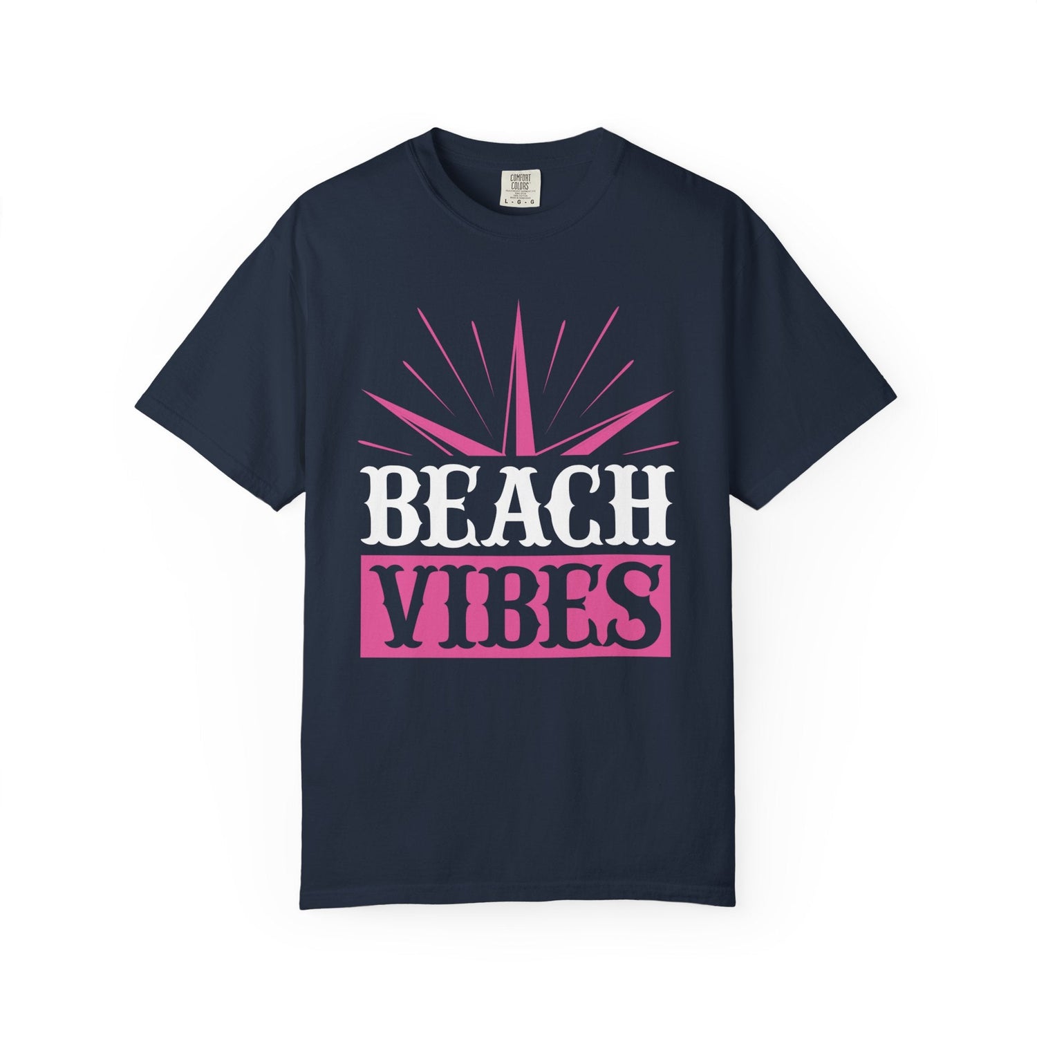 Beach Vibes Unisex Garment-Dyed T-Shirt, Summer Tee, Beachwear, Vacation Shirt, Gift for Surf Lovers, Casual Everyday Style Printify