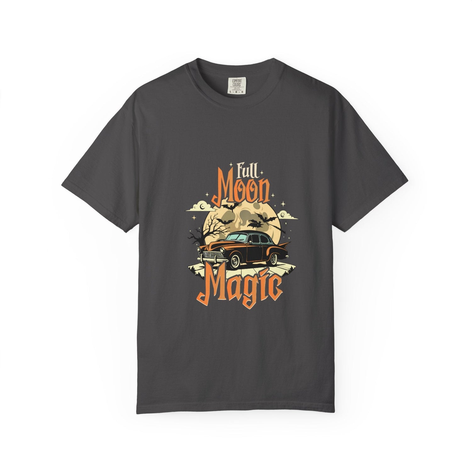 Moon Magic Unisex Garment-Dyed T-shirt, Vintage Car Tee, Astrology Gift, Casual Wear, Moon Lover Apparel, Unisex Soft T-shirt Printify