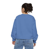 Charming Halloween Sweatshirt, Cozy Witch Design, Unisex Garment-Dyed Hoodie, Fall Fashion, Spooky Season Wear, Trick or Treat Gift Printify