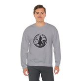 Mystical Forest Crewneck Sweatshirt, Cozy Fall Layering, Gift for Nature Lovers, Halloween Apparel, Unisex Sweatshirt Printify