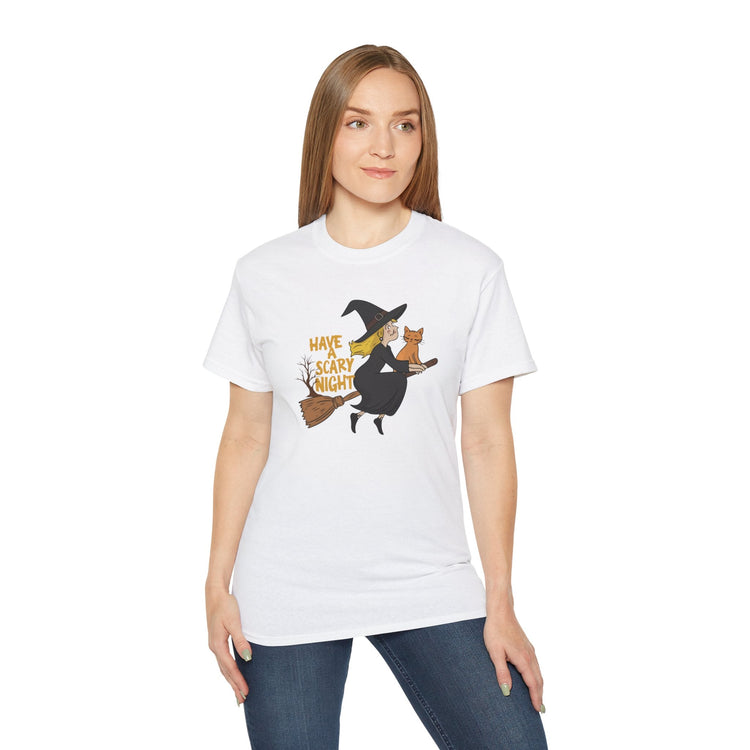 Halloween Witch T-Shirt, Funny Tee, Spooky Apparel, Costume Party Shirt, Fall Fashion, Trick or Treat Printify