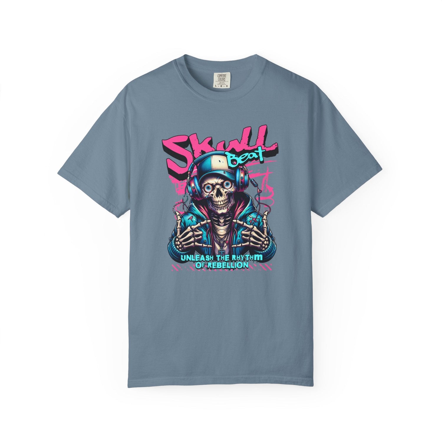 Skull Beat Unisex T-Shirt - Music Lover Graphic Tee, Halloween Costume, Premium Cotton Streetwear Gift for Men & Women, Alternative Fashion Printify