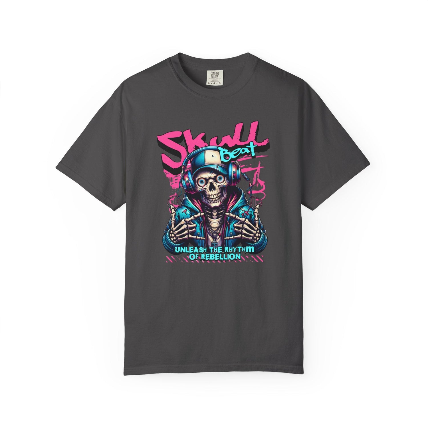 Skull Beat Unisex T-Shirt - Music Lover Graphic Tee, Halloween Costume, Premium Cotton Streetwear Gift for Men & Women, Alternative Fashion Printify