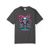 Skull Beat Unisex T-Shirt - Music Lover Graphic Tee, Halloween Costume, Premium Cotton Streetwear Gift for Men & Women, Alternative Fashion Printify