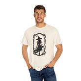 Witchy Garment-Dyed T-Shirt | Halloween Fashion Unisex Tee | Spooky Fall Apparel | Witch Costume Essential Printify