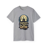 Nightmare Before Coffee Tee, Halloween T-Shirt, Coffee Lover Gift, Spooky Shirt, Unisex Graphic Tee, Autumn Apparel Printify