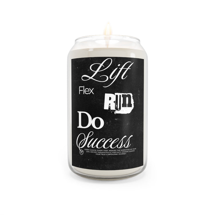 Motivational Scented Soy Candles, Fitness Decor, Home Fragrance, Gift for Gym Lovers, Self-Care, Workout Inspiration Printify