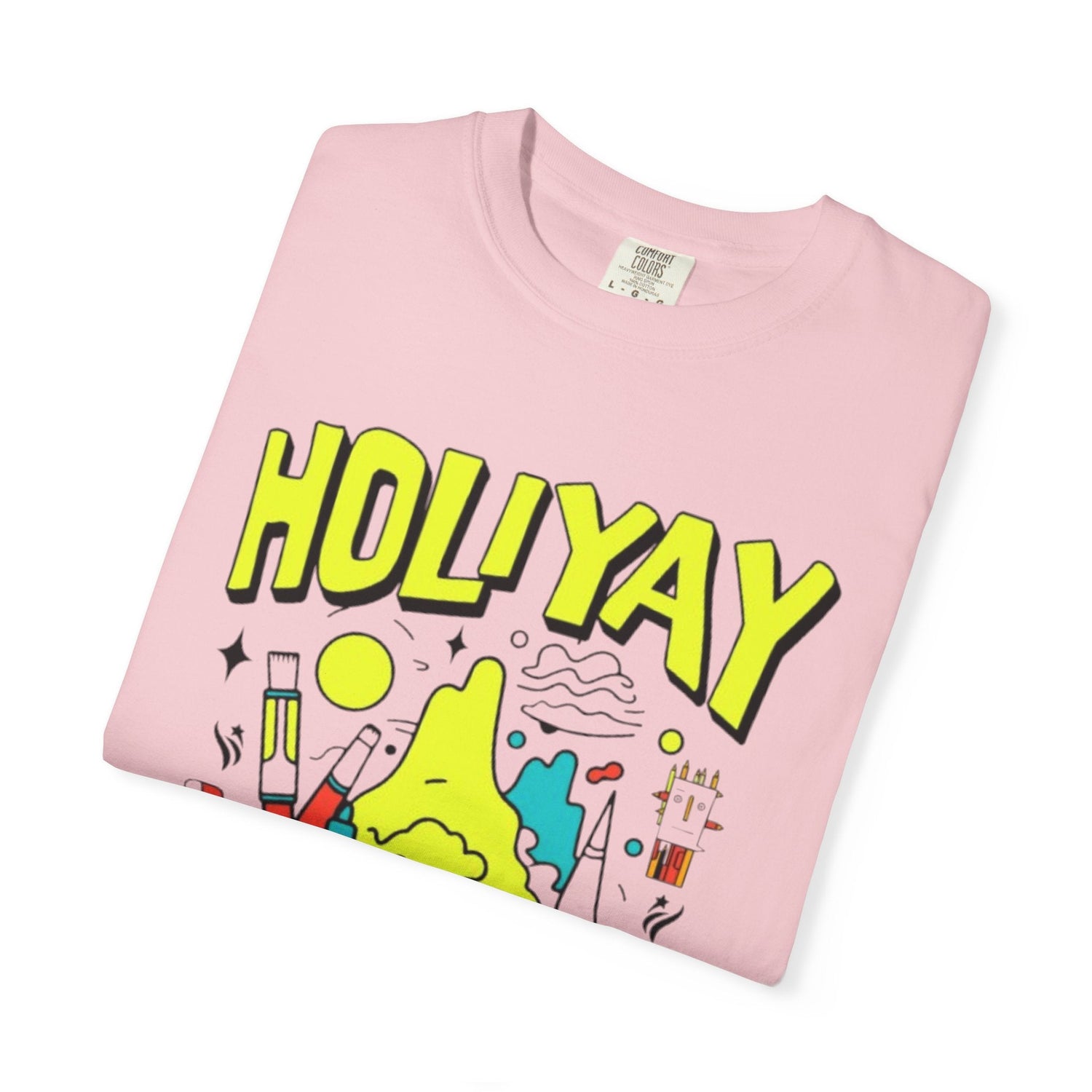 Holi-Yay Graphic T-Shirt, Fun Summer Tee, Unique Gift, Casual Wear, Birthday, Holiday Celebration, Unisex Apparel Printify