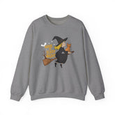 Halloween Witch Sweatshirt, Cozy Crewneck, Unisex Sweater, Spooky Season Apparel, Scary Night Gift, Fall Fashion Printify