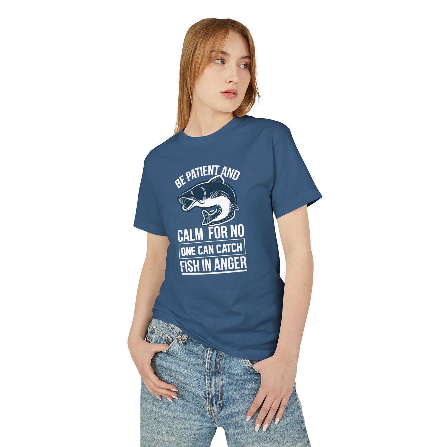 Fishing Adventure Cotton Tee, Unisex T-Shirt for Outdoor Enthusiasts, Casual Wear, Gift for Fishermen, Nature Lover Apparel Printify