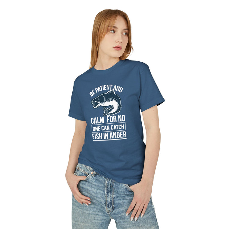 Fishing Adventure Cotton Tee, Unisex T-Shirt for Outdoor Enthusiasts, Casual Wear, Gift for Fishermen, Nature Lover Apparel Printify