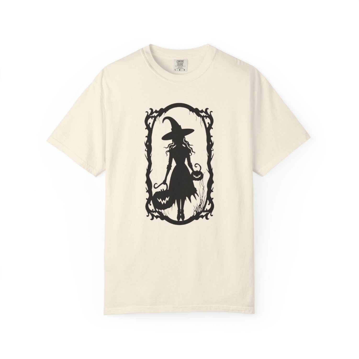 Witchy Garment-Dyed T-Shirt | Halloween Fashion Unisex Tee | Spooky Fall Apparel | Witch Costume Essential Printify