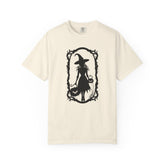 Witchy Garment-Dyed T-Shirt | Halloween Fashion Unisex Tee | Spooky Fall Apparel | Witch Costume Essential Printify
