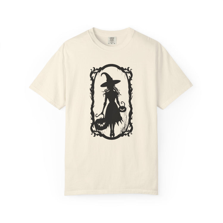 Witchy Garment-Dyed T-Shirt | Halloween Fashion Unisex Tee | Spooky Fall Apparel | Witch Costume Essential Printify