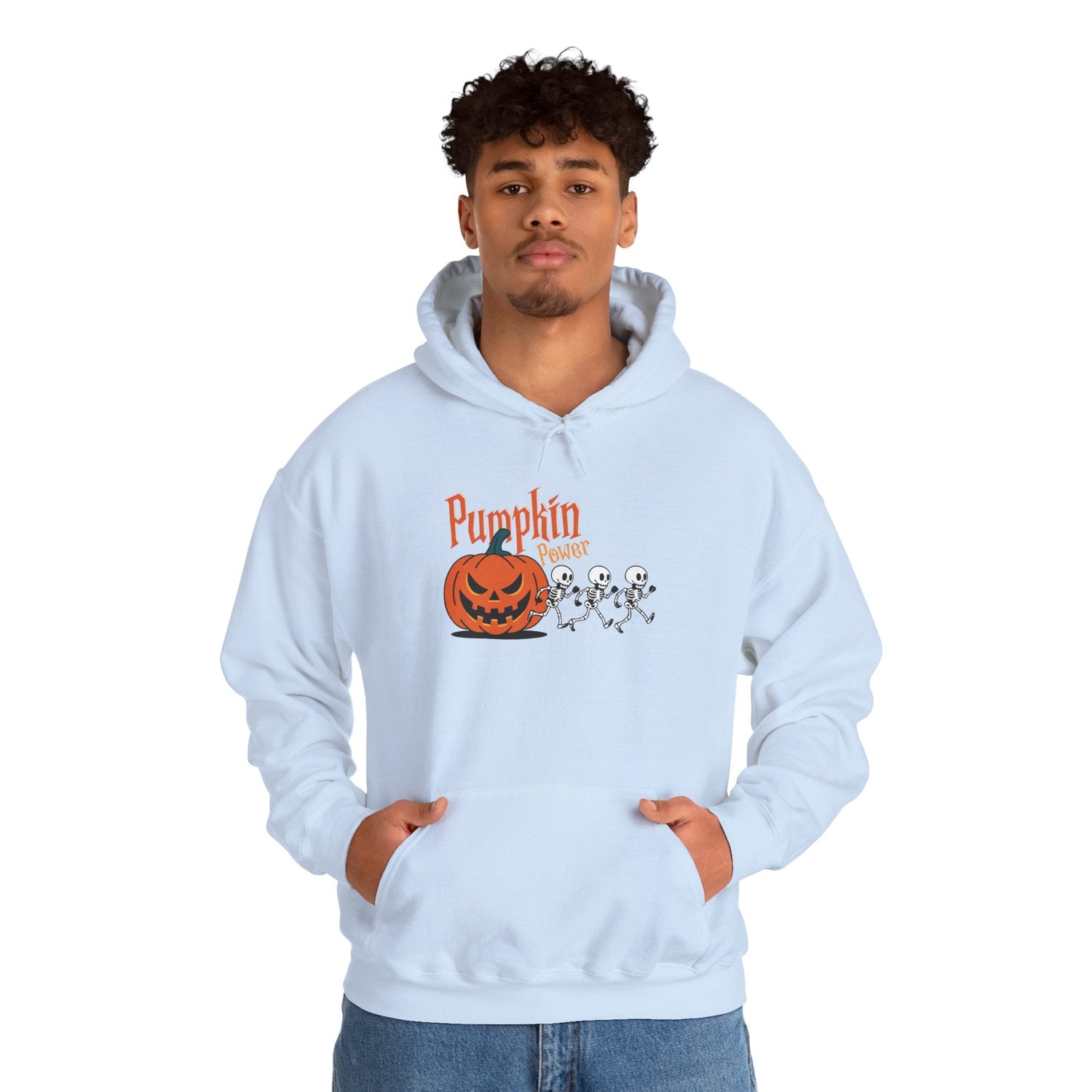 Halloween Pumpkin Sweatshirt, Spooky Fall Apparel, Cozy Hoodie, Unisex Halloween Clothing, Perfect Gift for Halloween Printify