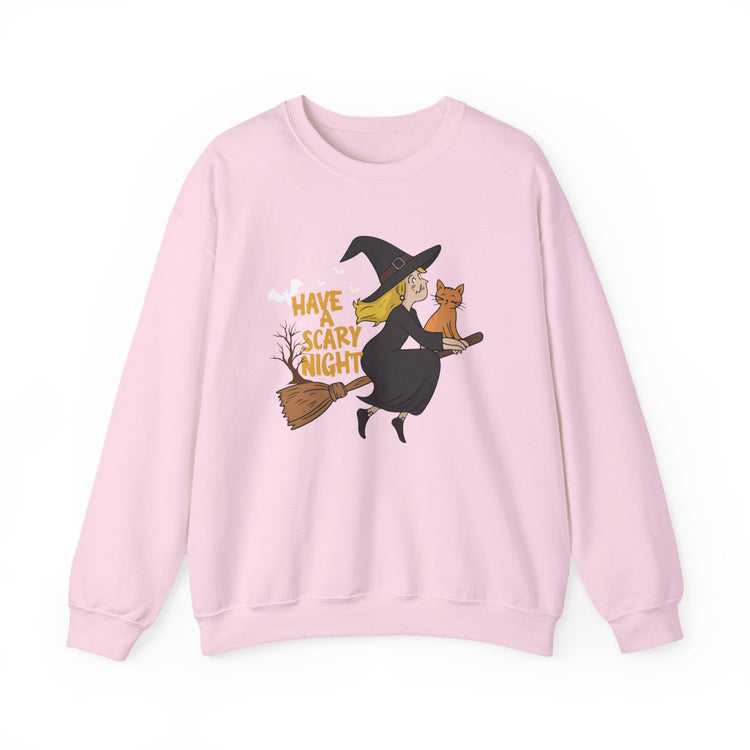 Halloween Witch Sweatshirt, Cozy Crewneck, Unisex Sweater, Spooky Season Apparel, Scary Night Gift, Fall Fashion Printify