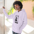 Halloween Witch Fleece Hoodie, Cozy Fall Apparel, Spooky Season Sweatshirt, Ghostly Gift, Halloween Costume Alternative Printify