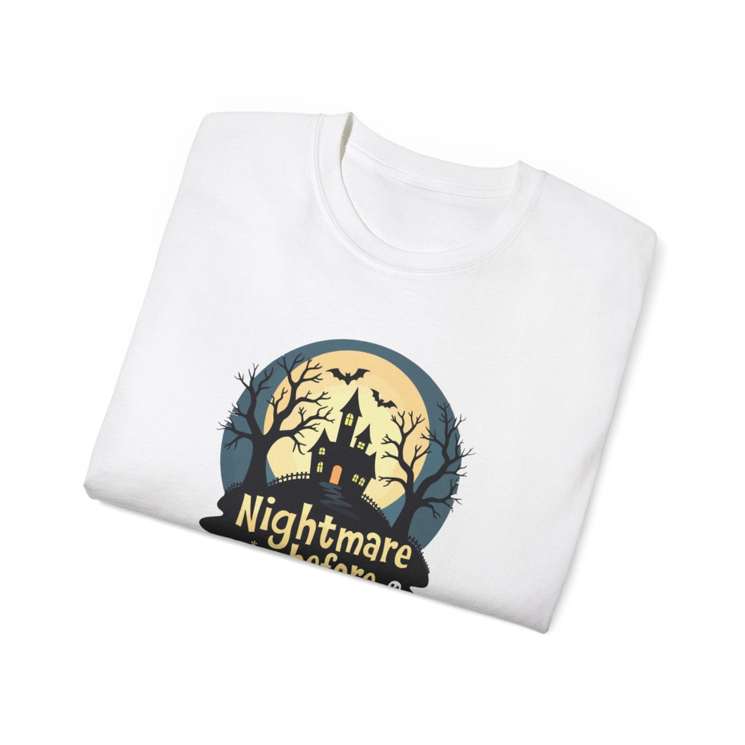 Nightmare Before Coffee Tee, Halloween T-Shirt, Coffee Lover Gift, Spooky Shirt, Unisex Graphic Tee, Autumn Apparel Printify