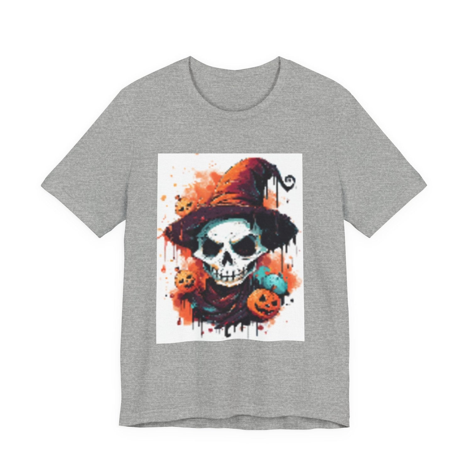 Halloween Skull Graphic Tee, Unisex Short Sleeve T-Shirt, Spooky Apparel, Fall Fashion, Halloween Costume Tee Printify
