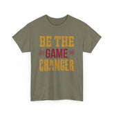 Unisex Oversized Tee: Be the Game Changer Shirt, Motivational Gift, Casual Wear, Workout Attire, Unisex Cotton Top Printify