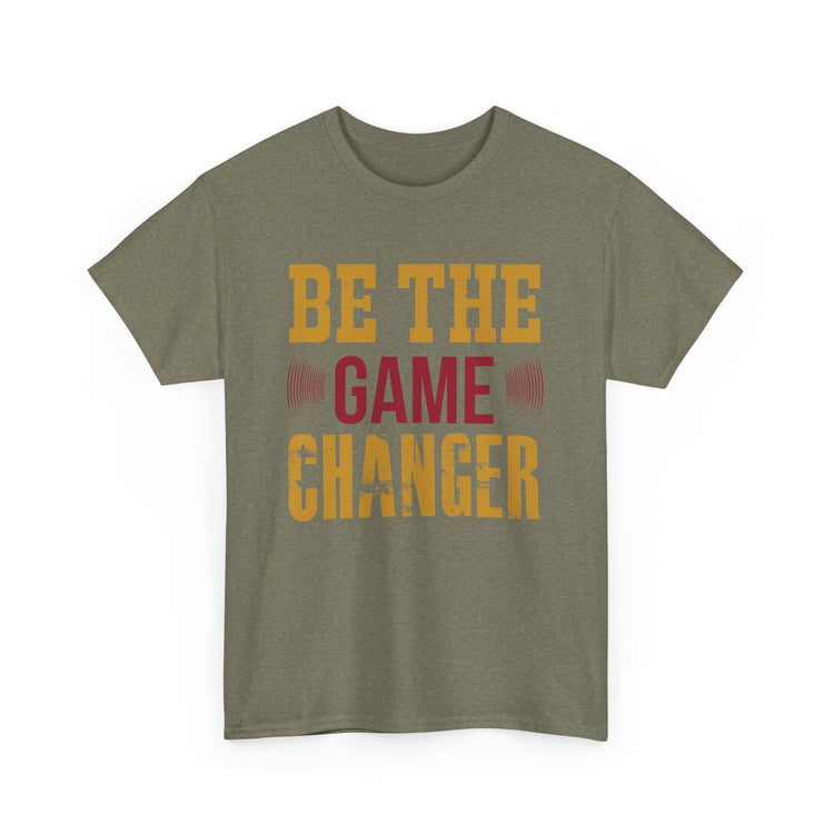 Unisex Oversized Tee: Be the Game Changer Shirt, Motivational Gift, Casual Wear, Workout Attire, Unisex Cotton Top Printify