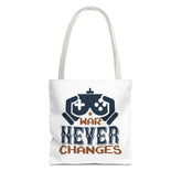 Gamer Tote Bag - War Never Changes, Video Game Bag, Gift for Gamers, Gaming Merchandise, Eco-Friendly Canvas Bag Printify