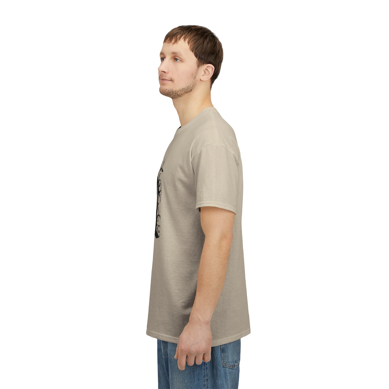 Whimsical Forest Silhouette Tee, Unisex Heavy Cotton T-Shirt, Fall Fashion, Halloween Shirt, Nature Lover Gift Printify