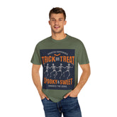 Halloween Skeleton T-Shirt, Trick or Treat Shirt, Spooky Fashion, Unisex Graphic Tee, October Festive Apparel, Halloween Gift Printify