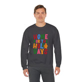 Home for the Holidays Crewneck Sweatshirt, Festive Sweater, Winter Apparel, Christmas Gift, Cozy Holiday Wear Printify