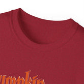 Halloween Skeleton Pumpkin Tee, Spooky Graphic Shirt, Unisex Fall Fashion, Halloween Costume Top, Fun October Apparel Printify