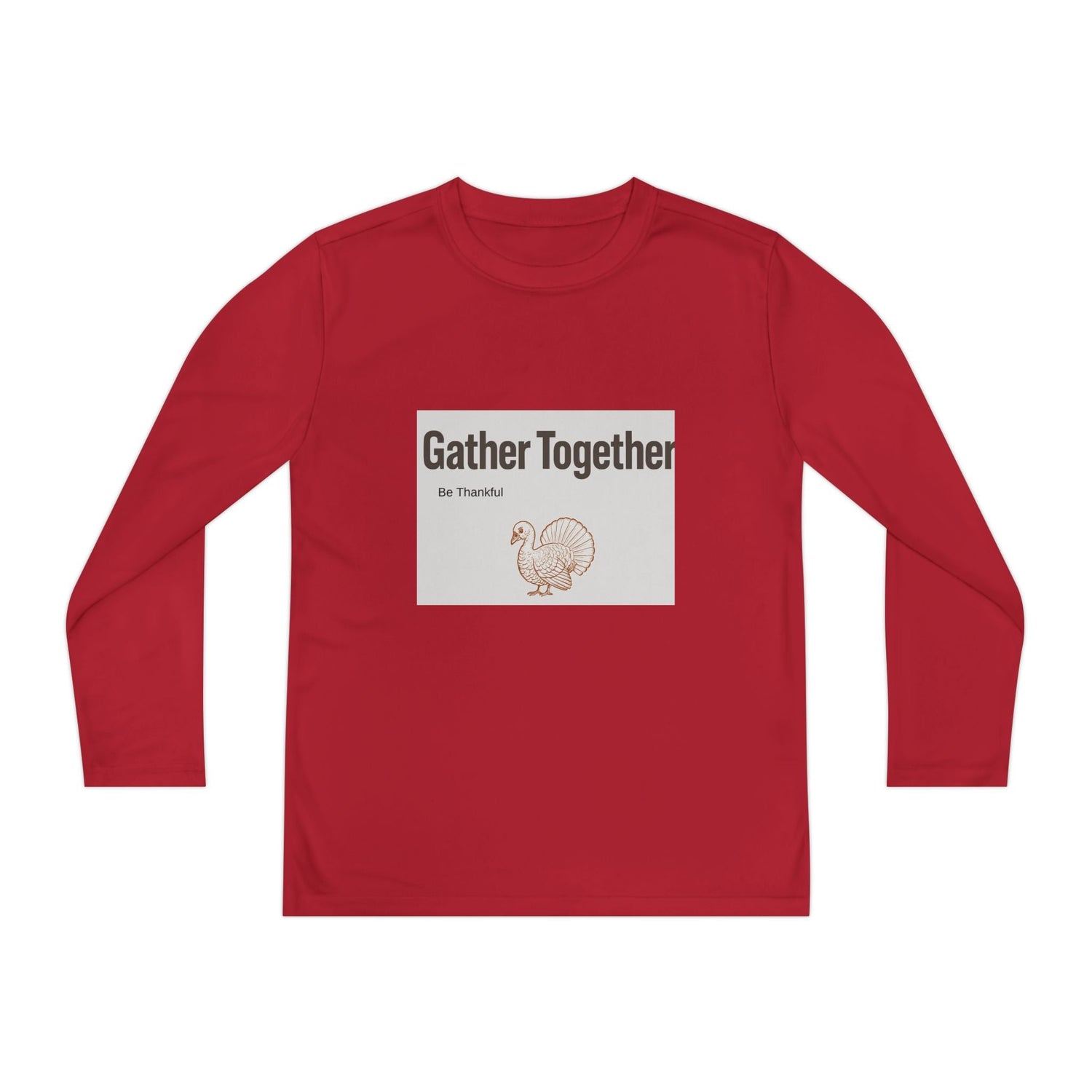 Thanksgiving Youth Long Sleeve Tee, Gather Together Shirt, Kids Long Sleeve Shirt, Family Celebration Apparel, Holiday Gift Printify
