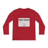 Thanksgiving Youth Long Sleeve Tee, Gather Together Shirt, Kids Long Sleeve Shirt, Family Celebration Apparel, Holiday Gift Printify
