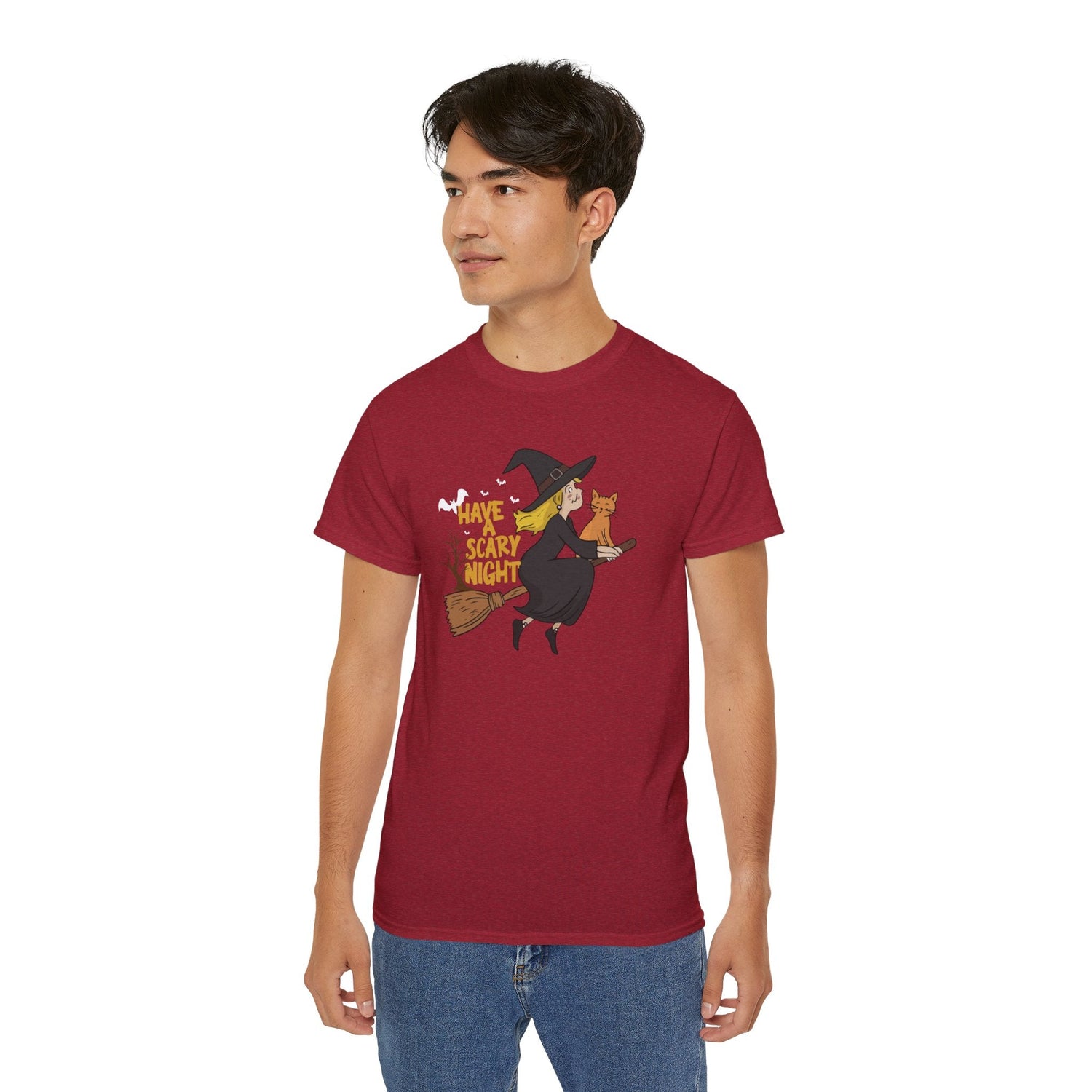 Halloween Witch T-Shirt, Funny Tee, Spooky Apparel, Costume Party Shirt, Fall Fashion, Trick or Treat Printify