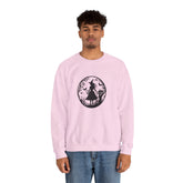 Mystical Forest Crewneck Sweatshirt, Cozy Fall Layering, Gift for Nature Lovers, Halloween Apparel, Unisex Sweatshirt Printify