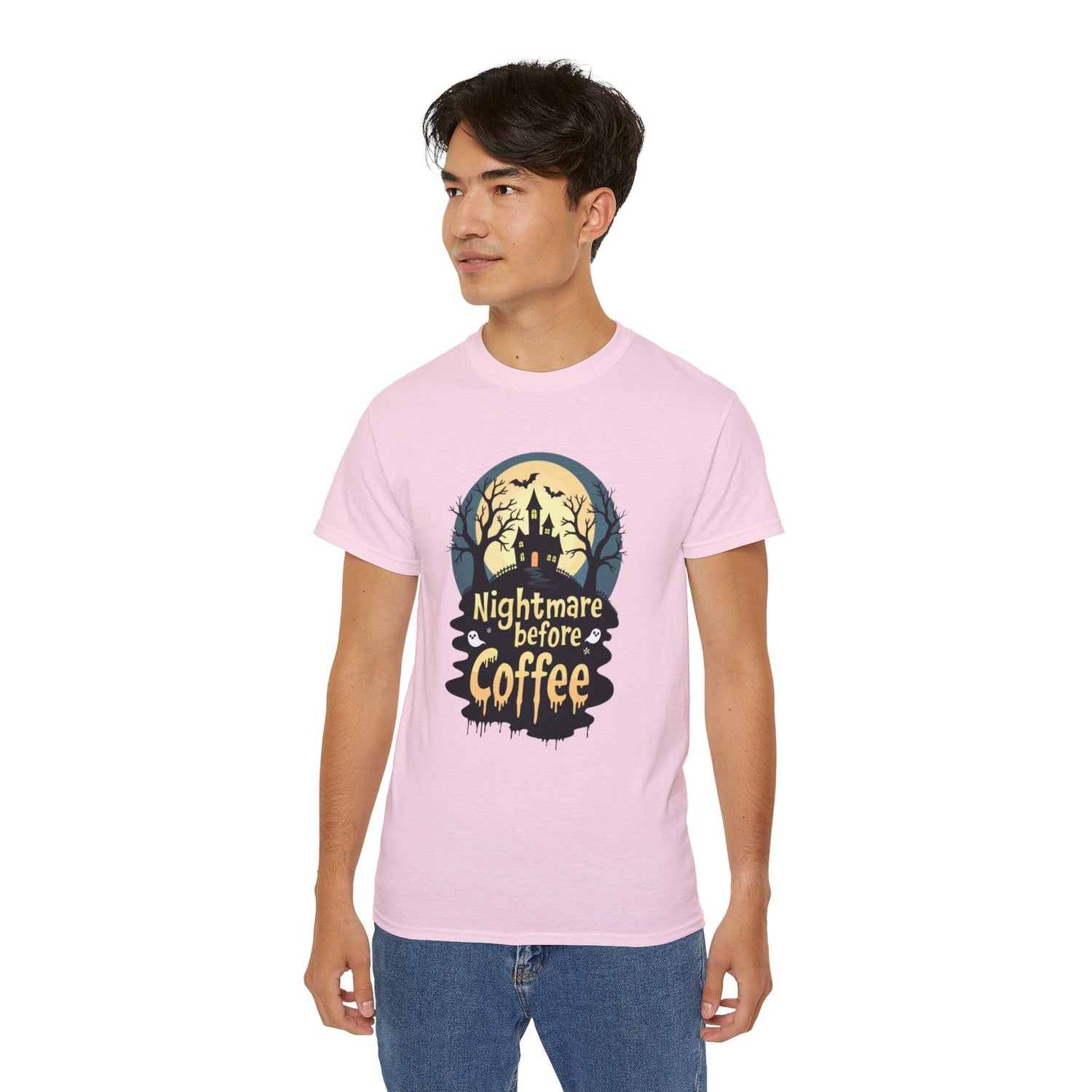 Nightmare Before Coffee Tee, Halloween T-Shirt, Coffee Lover Gift, Spooky Shirt, Unisex Graphic Tee, Autumn Apparel Printify