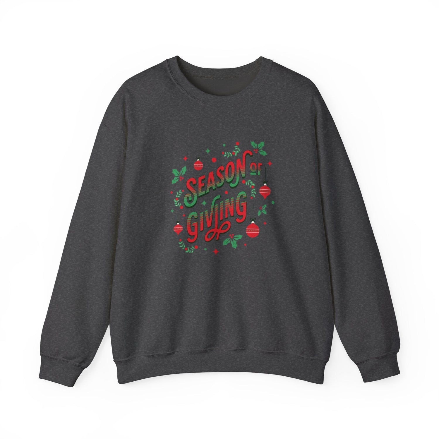 Cozy Holiday Sweatshirt Season of Giving Unisex Crewneck Perfect Gift Christmas Winter Wear Comfortable Stylish Heavy Blend Festive Sweatshirt Printify