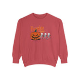 Pumpkin Skeleton Sweatshirt, Cozy Fall Apparel, Halloween Gift, Unisex Sweatshirt, Autumn Fashion Printify