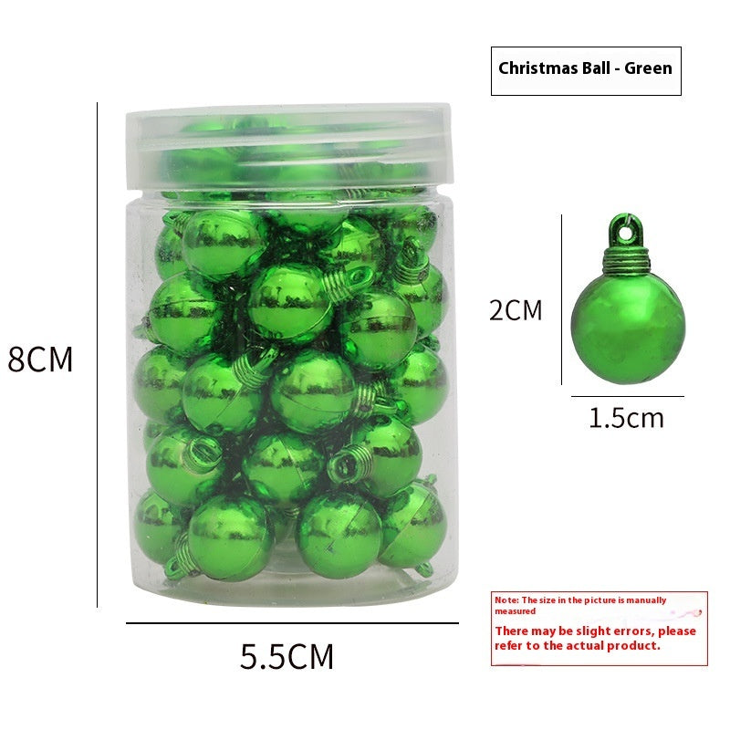 48 Christmas Electroplated Glossy Balls Mini Hanging Ball My Store