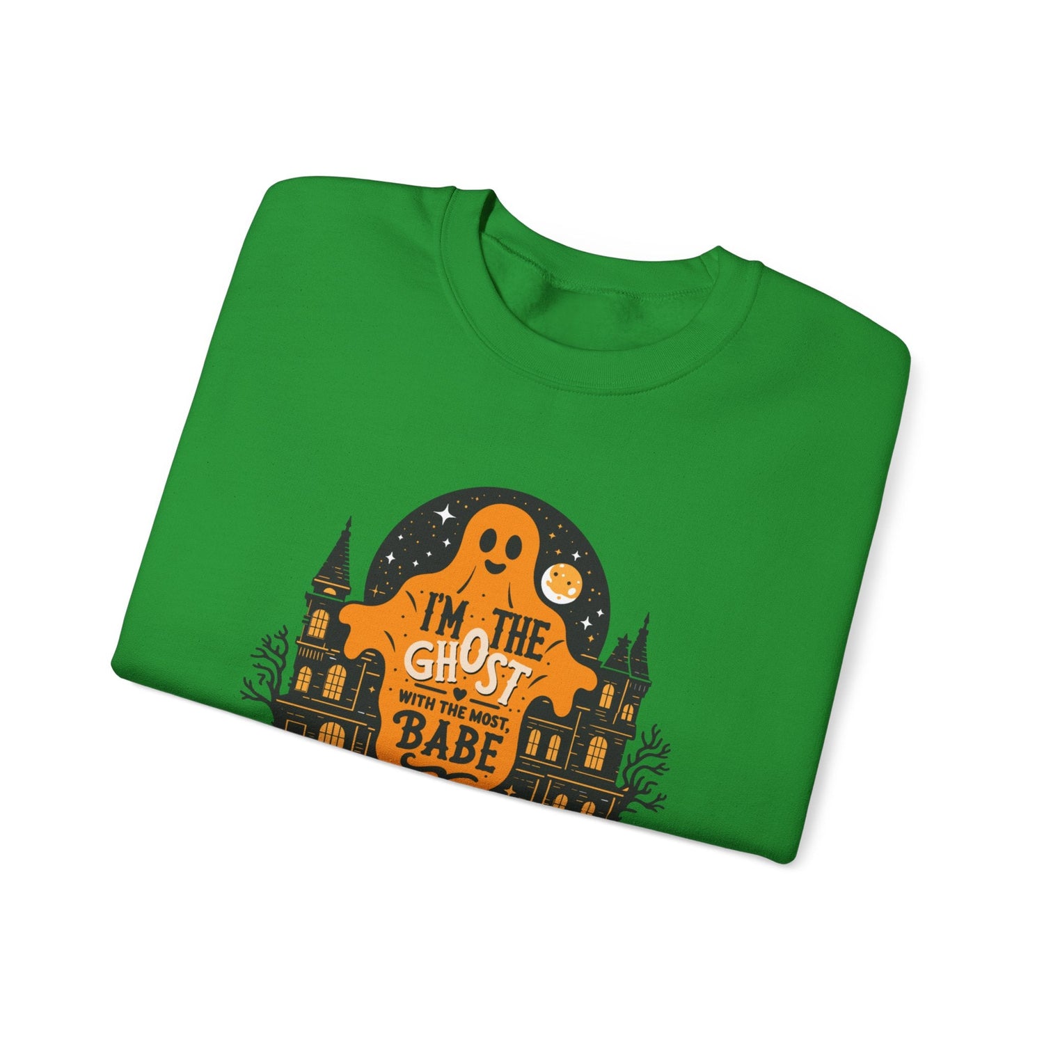 Unisex Halloween Ghost Sweatshirt - Spooky Vibes, Cozy Apparel, Perfect for Fall, Ghost Lover Gift, Halloween Celebration Printify