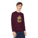 Youth Long Sleeve Competitor Tee - Vibrant Graphic Tee for Kids, Perfect for Casual Outings, Halloween, Parties, Everyday Wear, Unique [...] Printify