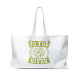 Stylish Weekender Bag for River Adventures, Great for Travel, Beach Trips, Outdoor Events, Gifts for Nature Lovers Printify