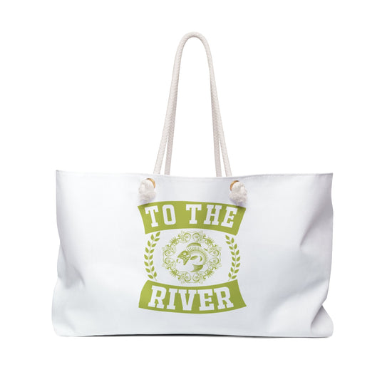 Stylish Weekender Bag for River Adventures, Great for Travel, Beach Trips, Outdoor Events, Gifts for Nature Lovers Printify